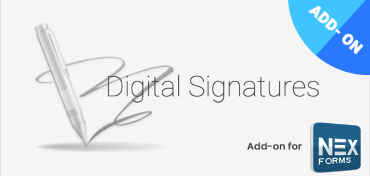 Item cover for download DIGITAL SIGNATURES FOR NEX-FORMS