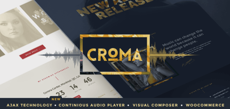 Item cover for download Croma - Music WordPress Theme with Ajax and Continuous Playback