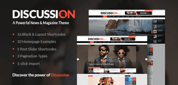Item cover for download DISCUSSION – A POWERFUL NEWS  MAGAZINE THEME
