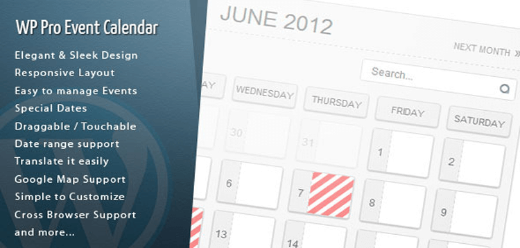 Item cover for download Wordpress Pro Event Calendar
