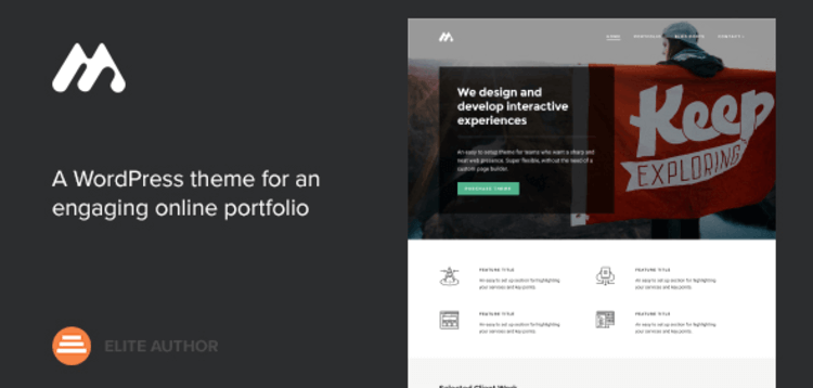 Item cover for download METH – A MINIMAL ONE PAGE PORTFOLIO THEME