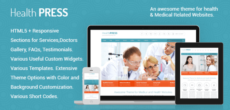 Item cover for download HEALTHPRESS – HEALTH AND MEDICAL WORDPRESS THEME