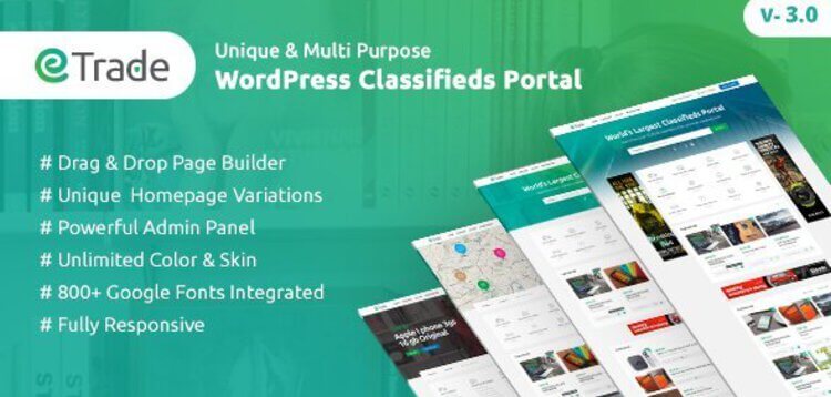 Item cover for download TRADE - MODERN CLASSIFIED ADS WORDPRESS THEME