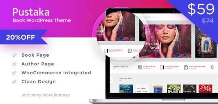 Item cover for download Pustaka - WooCommerce Theme For Book Store