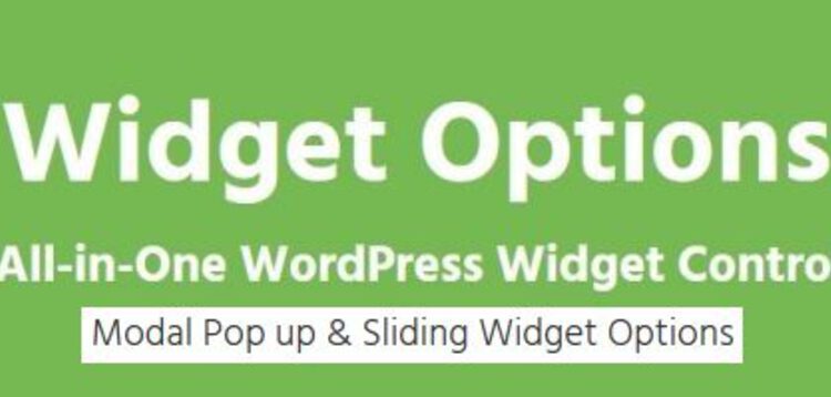 Item cover for download SLIDING WIDGET OPTIONS – ADDON FOR EXTENDED WIDGET OPTIONS PLUGIN