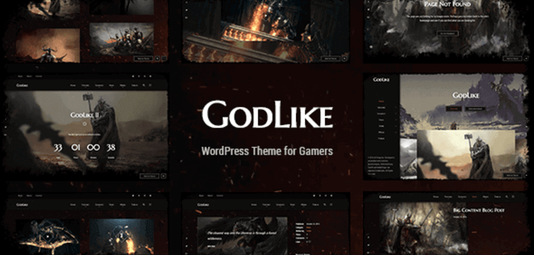 Item cover for download GODLIKE – GAME THEME FOR WORDPRESS