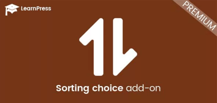 Item cover for download LearnPress Sorting Choice Add-on