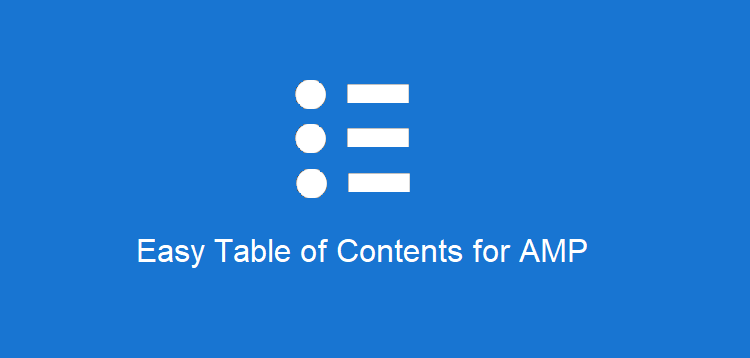 Item cover for download AMPforWP Easy Table of Contents for AMP