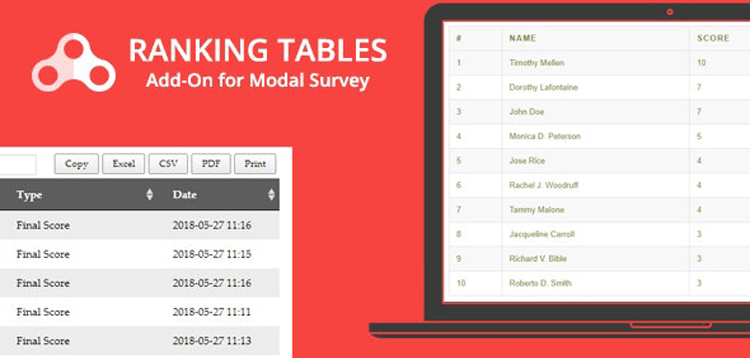 Item cover for download Ranking Tables - Modal Survey Add-on