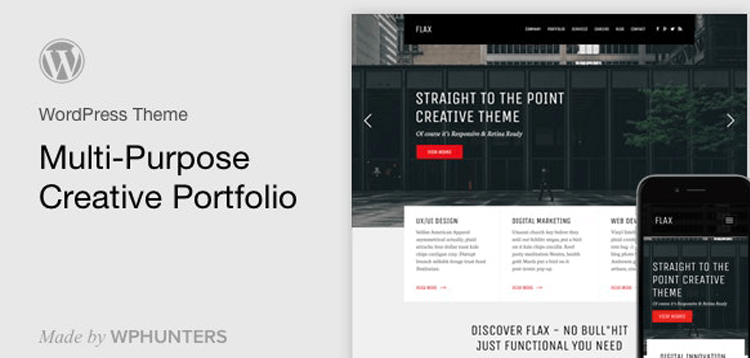 Item cover for download Flax - A Multi-Purpose Portfolio WordPress Theme