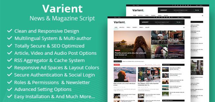 Item cover for download Varient - News  Magazine Script - UPDATE LIFETIME