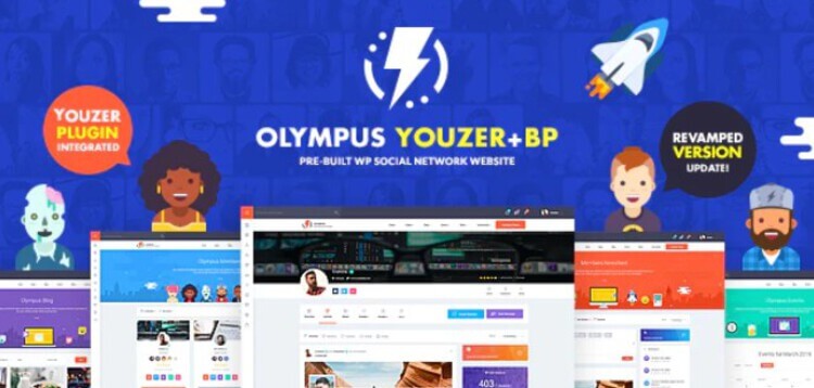 Item cover for download Olympus - Social Networking WordPress Theme
