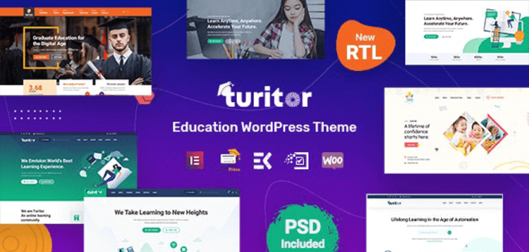 Item cover for download Turitor – Education WordPress Theme