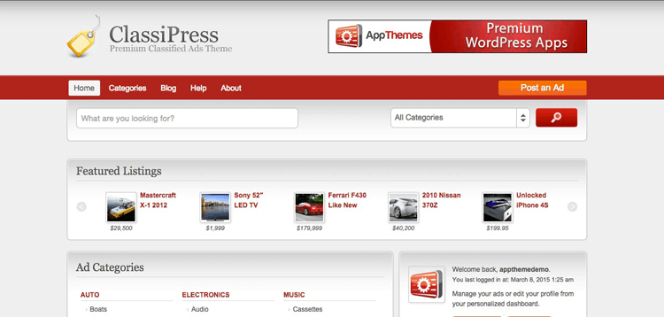 Item cover for download AppThemes - ClassiPress