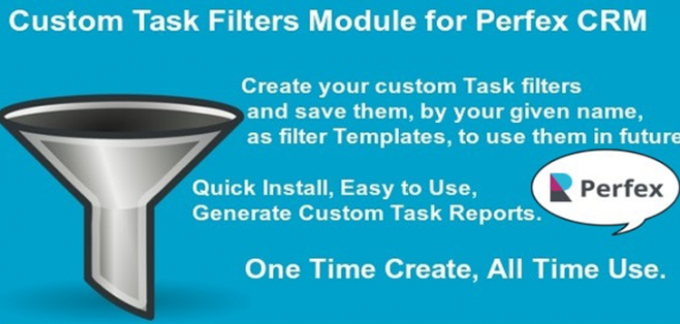 Item cover for download Custom Task Filters Module for Perfex CRM