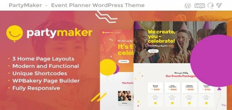 Item cover for download PartyMaker | Event Planner & Wedding Agency WordPress Theme