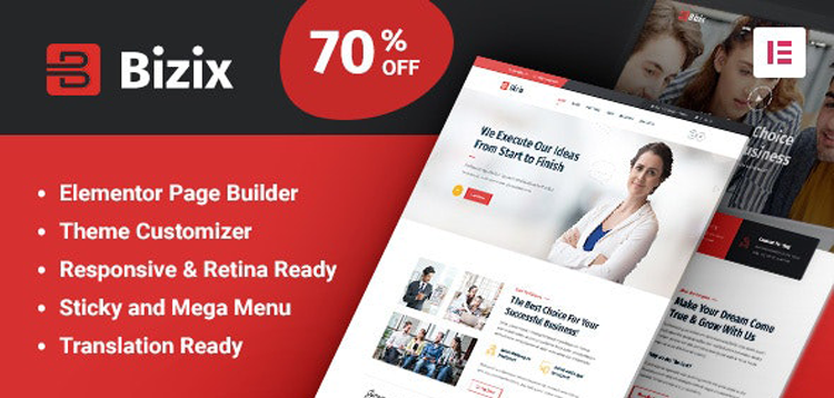Item cover for download Bizix - Corporate and Business WordPress Theme