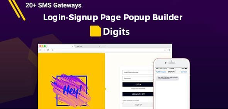 Item cover for download DIGITS Login-Signup Page Popup Builder