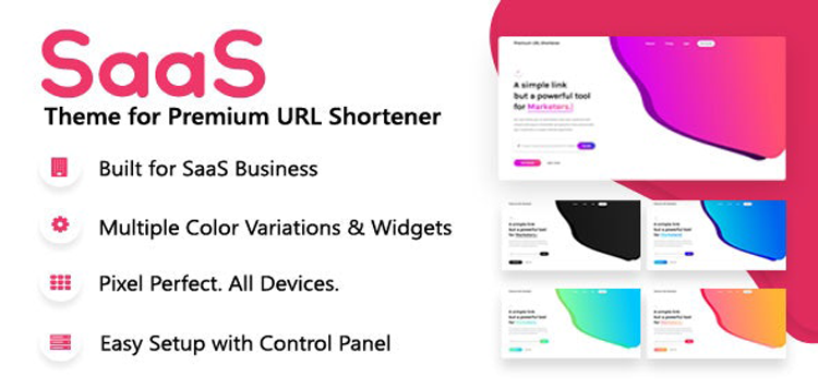 Item cover for download SaaS Theme for Premium URL Shortener