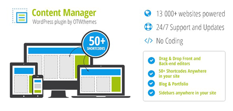 Item cover for download Content Manager for WordPress