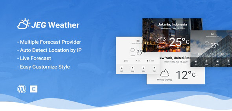 Item cover for download Jeg Weather Forecast WordPress Plugin - Add Ons for Elementor and WPBakery Page Builder