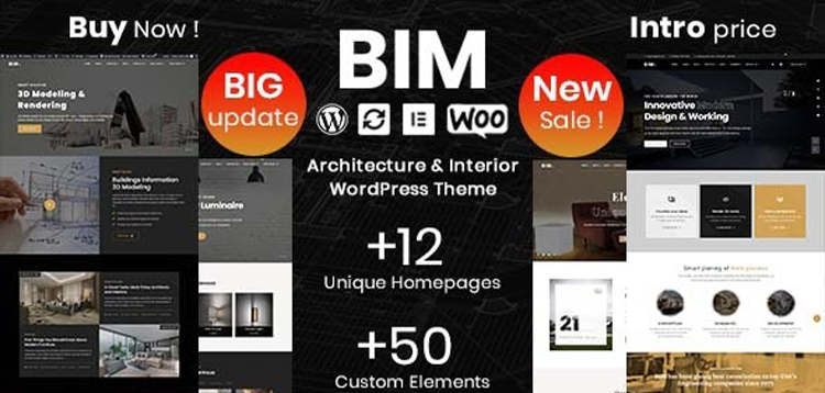 Item cover for download BIM - Architecture & Interior Design Elementor WordPress Theme