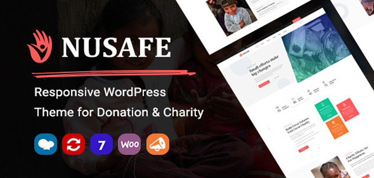 Item cover for download Nusafe | Responsive WordPress Theme for Donation & Charity