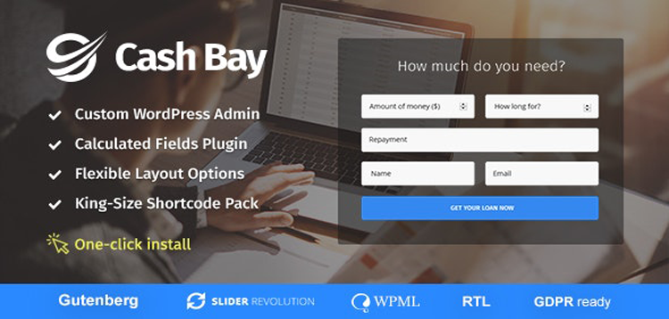 Item cover for download Cash Bay - Loan & Credit Money WP Theme