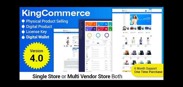 Item cover for download KingCommerce - All in One Single and Multivendor Eommerce Business Management System