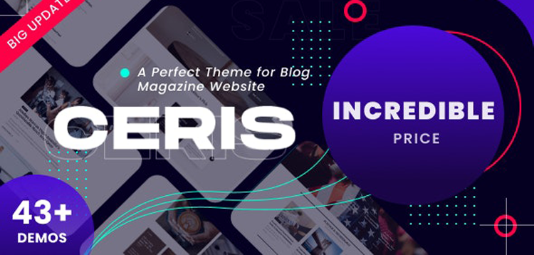 Item cover for download Ceris - Magazine & Blog WordPress Theme