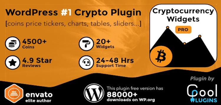 Item cover for download Cryptocurrency Widgets Pro - WordPress Crypto Plugin
