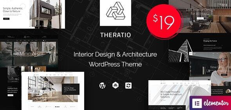 Item cover for download Theratio - Architecture & Interior Design Elementor
