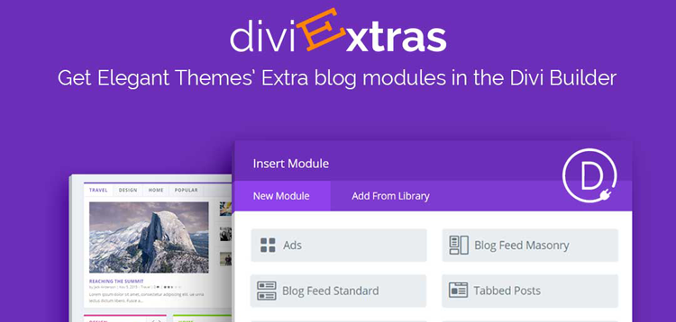 Item cover for download Divi Extras