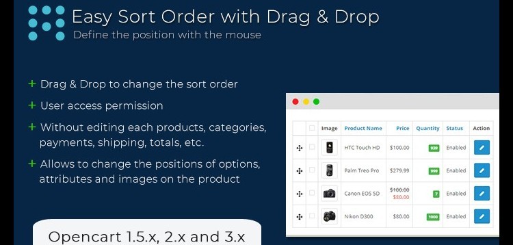 Item cover for download Easy Sort Order with Drag & Drop