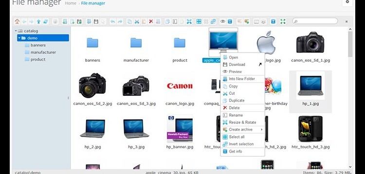 Item cover for download Extended File & Image Manager (Elfinder)