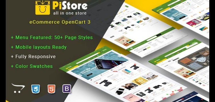 Item cover for download PiStore - Responsive Multipurpose OpenCart 3 Theme