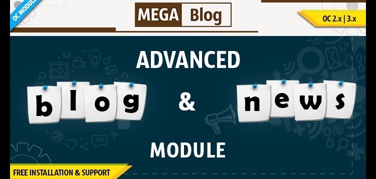 Item cover for download Mega Blog for Opencart