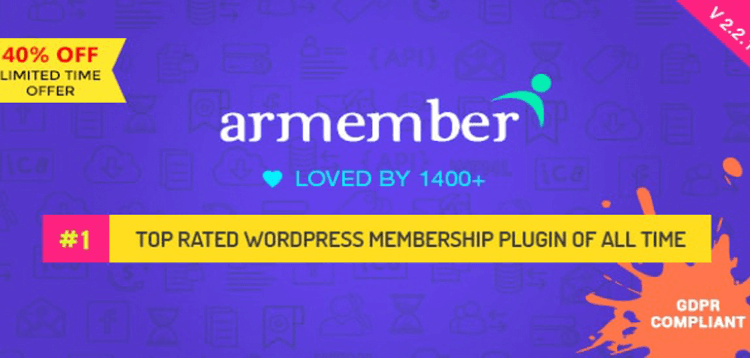 Item cover for download ARMember - WordPress Membership Plugin