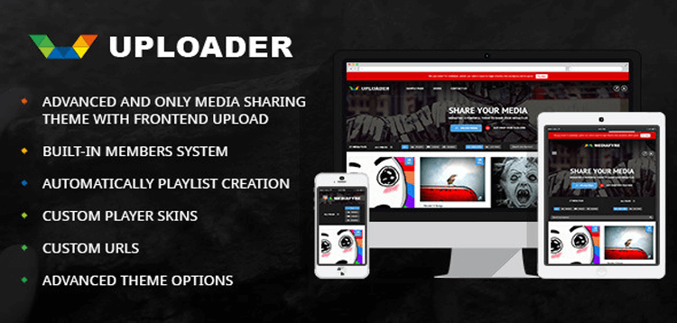 Item cover for download Uploader - Advanced Media Sharing Theme