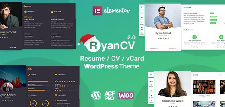 Item cover for download RyanCV - Resume WordPress Theme