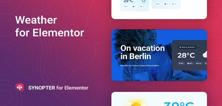 Item cover for download Synopter – Weather for Elementor