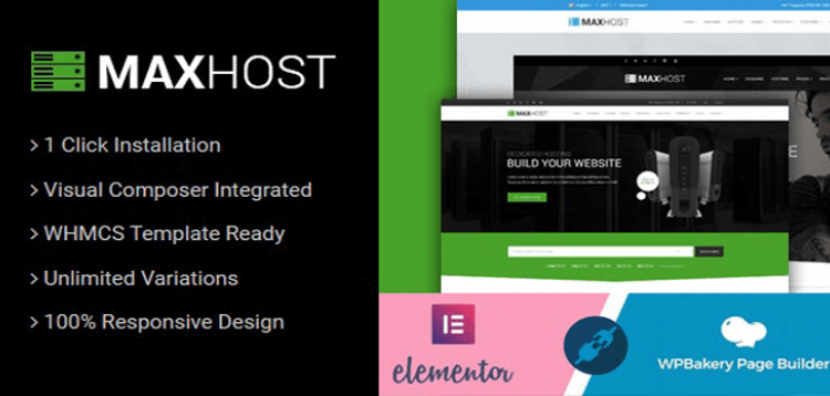 Item cover for download MaxHost - Web Hosting, WHMCS and Corporate Business WordPress Theme with WooCommerce