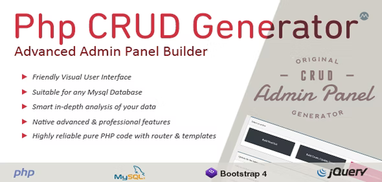 Item cover for download PHP CRUD Generator