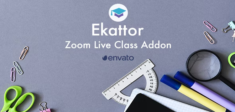 Item cover for download Ekattor Zoom Live Class Addon