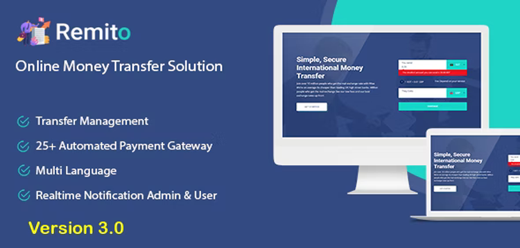 Item cover for download Remito - Online Money Transfer Solution