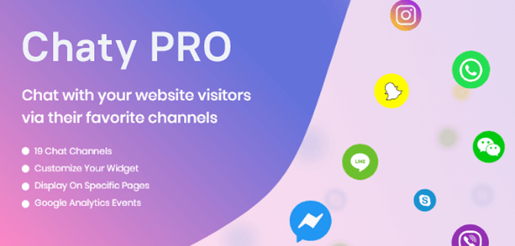 Chaty Pro Chat With Your Website Visitors Via Their Favorite Channels