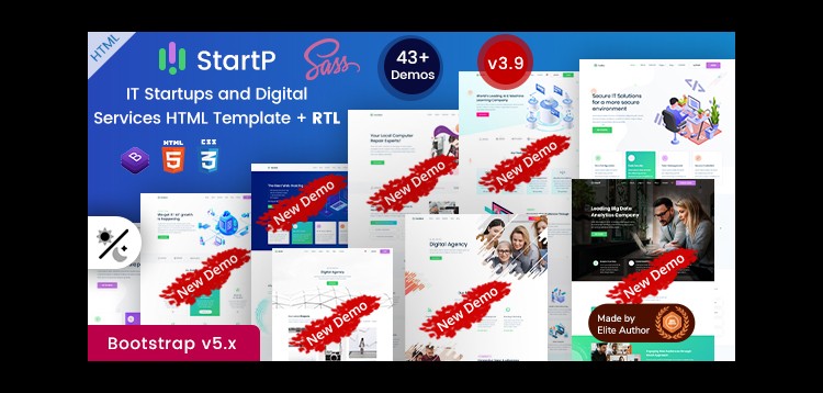 Item cover for download StartP - IT Startup & Digital Business Services HTML Template