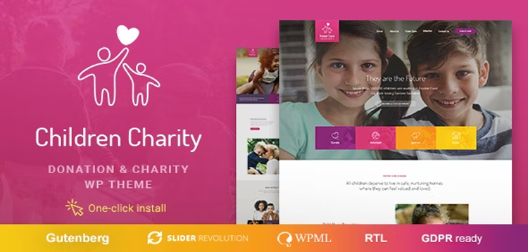 Item cover for download Children Charity - Nonprofit & NGO WordPress Theme