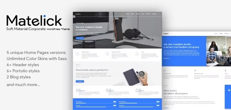 Item cover for download Matelick - Soft Material Corporate WordPress Theme