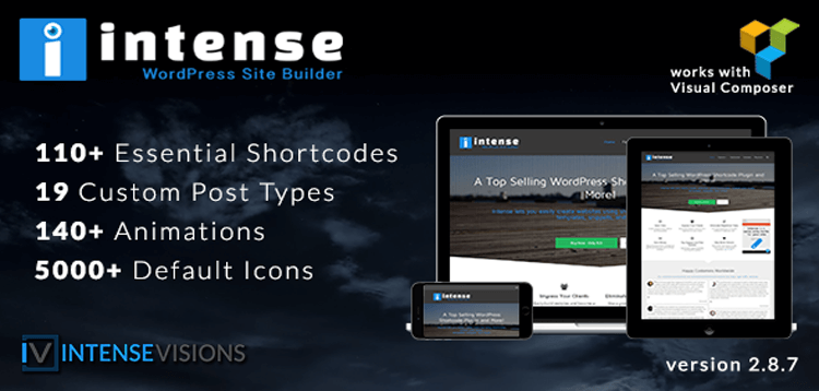 Item cover for download Intense - Shortcodes and Site Builder for WordPress